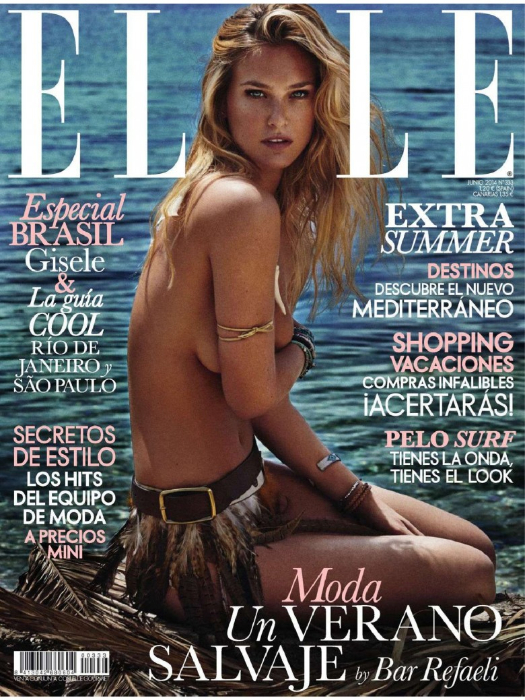 Bar Rafaeli sensual en revista Elle
