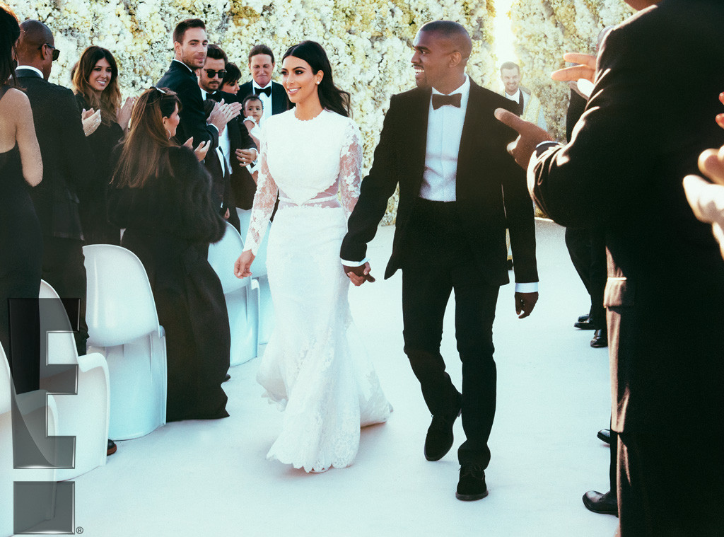Primeras fotos oficiales de la boda de Kanye West y Kim Kardashian