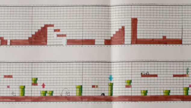 Así se diseñó, sobre papel cuadriculado, el primer Super Mario (FOTOS +  VIDEO) | Cochinopop
