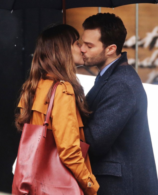 51984650 Stars are spotted on the set of 'Fifty Shades Darker' in Vancouver, Canada on March 01, 2016. This is the first scene Dakota Johnson and Jamie Dornan have shot together and already they're turning up the heat with some steamy on-screen kissing. Stars are spotted on the set of 'Fifty Shades Darker' in Vancouver, Canada on March 01, 2016. This is the first scene Dakota Johnson and Jamie Dornan have shot together and already they're turning up the heat with some steamy on-screen kissing. FameFlynet, Inc - Beverly Hills, CA, USA - +1 (310) 505-9876