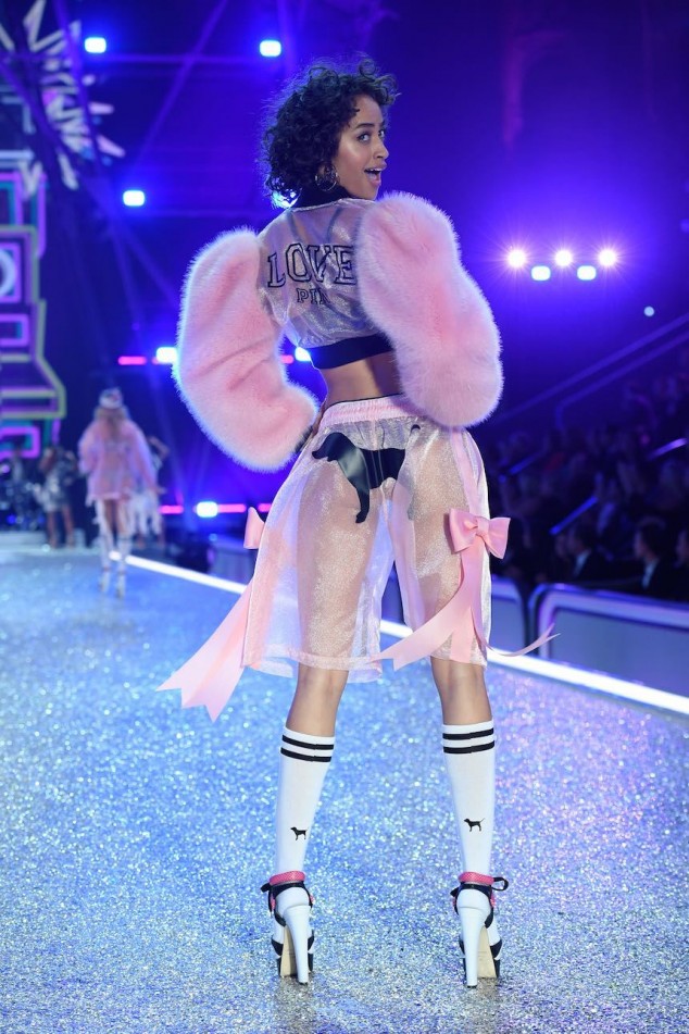 PARIS, FRANCE - NOVEMBER 30: Alanna Arrington walks the runway during the 2016 Victoria's Secret Fashion Show on November 30, 2016 in Paris, France. (Photo by Dimitrios Kambouris/Getty Images for Victoria's Secret)