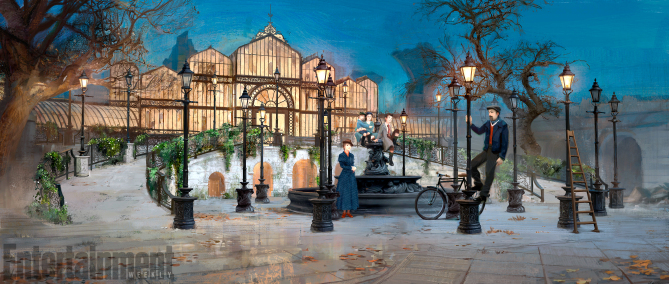 Mary Poppins Return (2018) Concept art - Lamplighters ANY ADDITIONAL USAGE SHOULD BE CLEARED WITH DISNEY